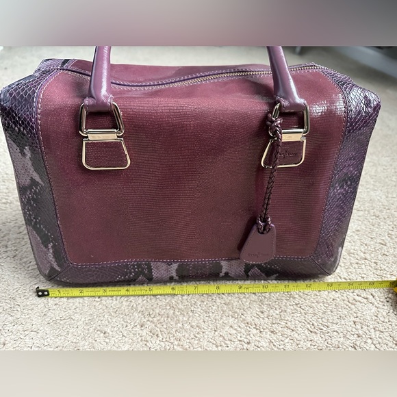 Purple with animal print accent Cole Haan bag. - Picture 15 of 15